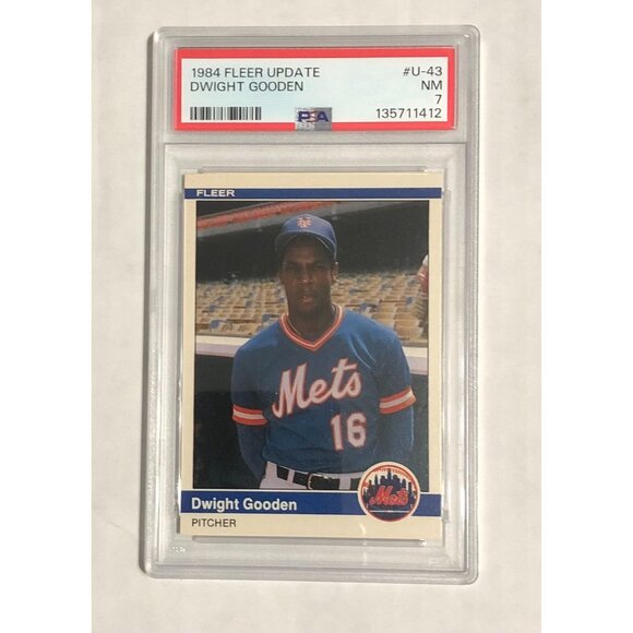1984 Fleer Update Dwight Gooden #U-43 PSA 7 NM